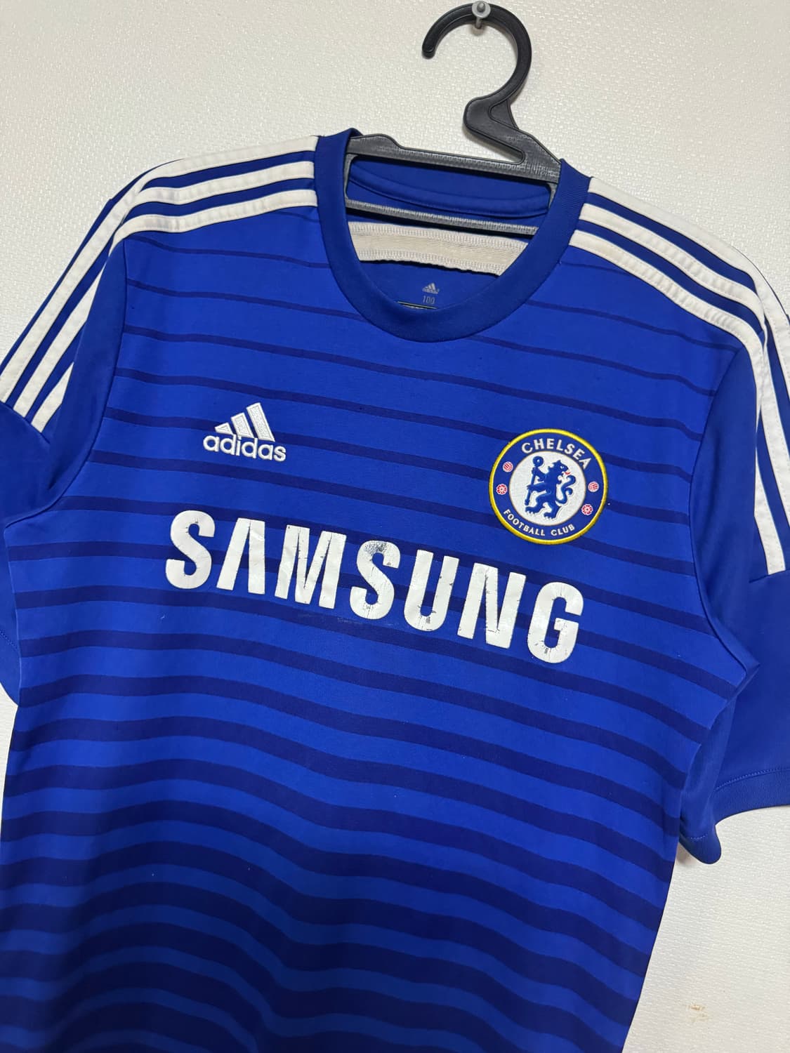 100 아디다스 첼시 홈 14-15 노마킹 유니폼 반팔 상품이미지2