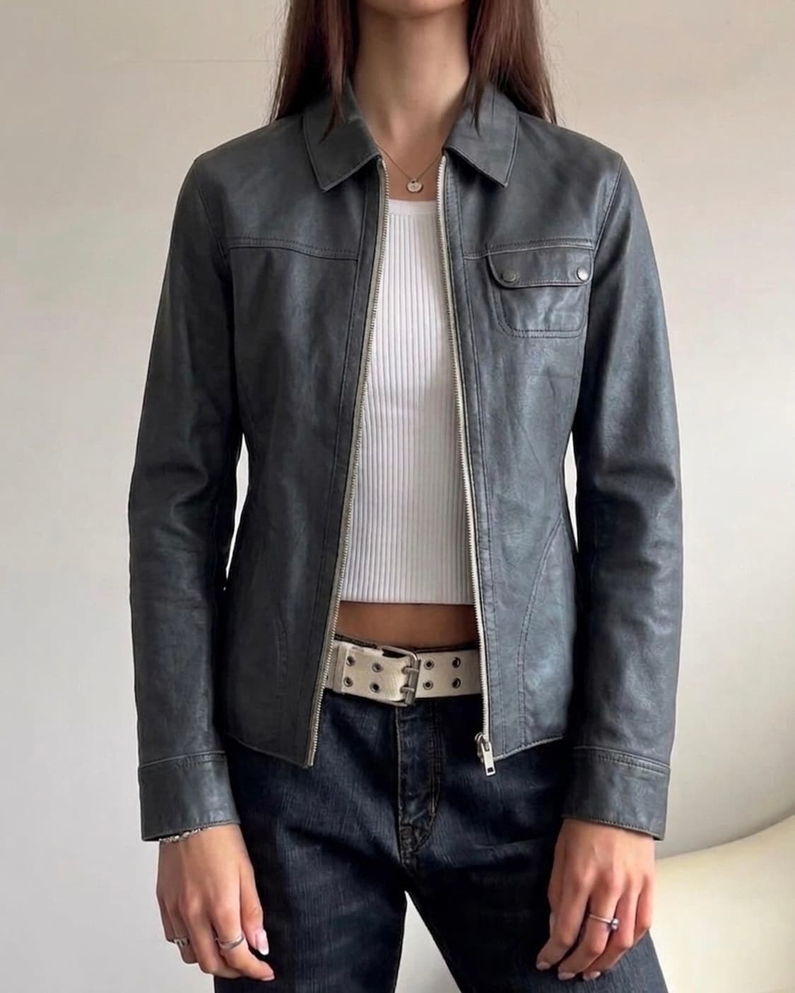 클로즈드(Closed) 소가죽 라이더 자켓 상품이미지1