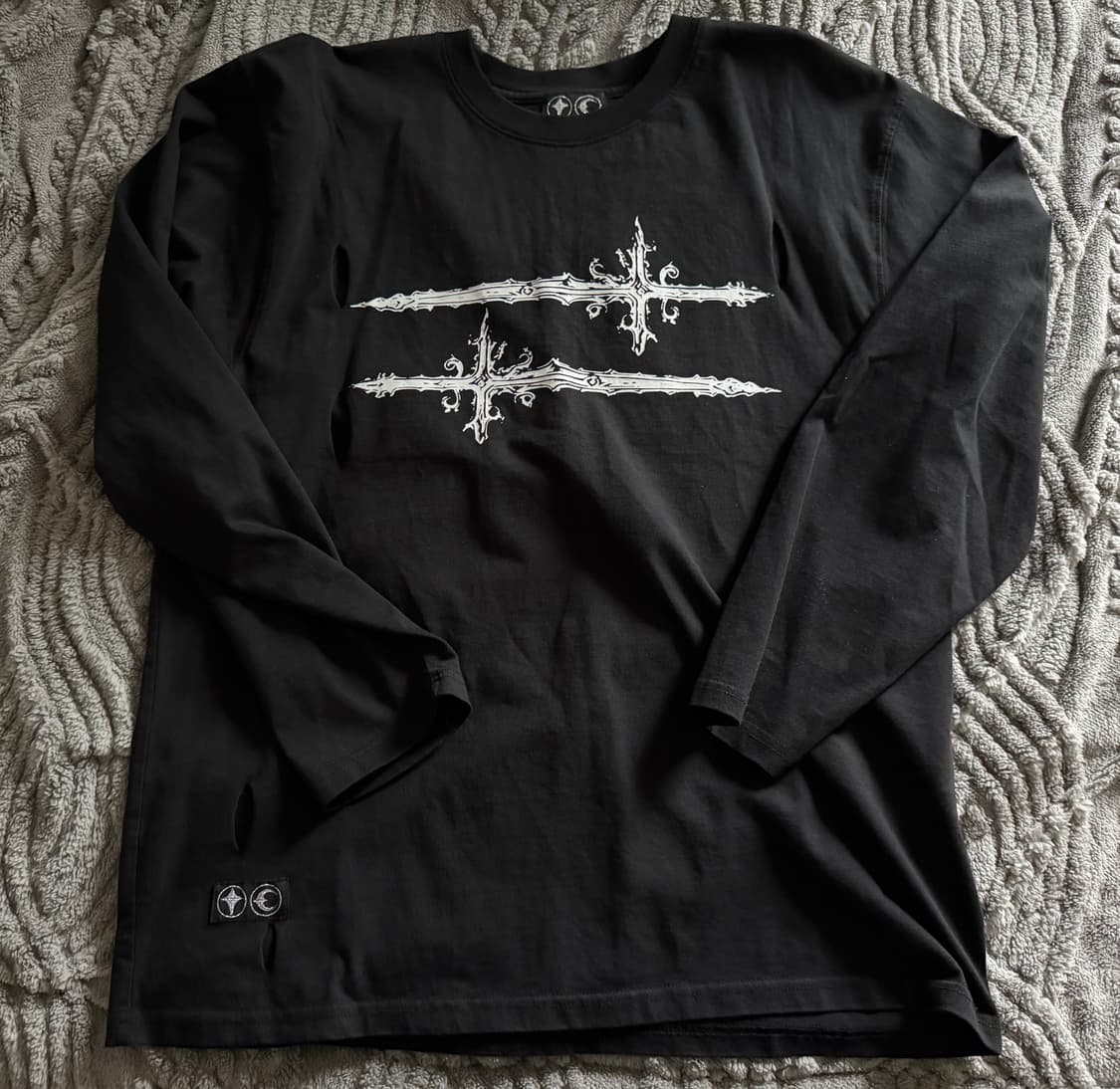 떠그 클럽 크로스 T 롱슬리브 블랙 3 상품이미지2