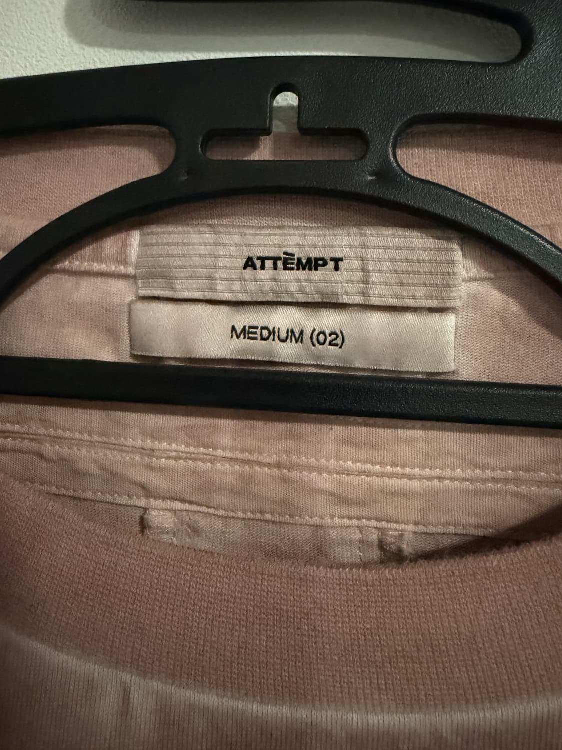 ATTEMPT (어템프트) 롱슬리브 핑크 워시드 제품 상품이미지2