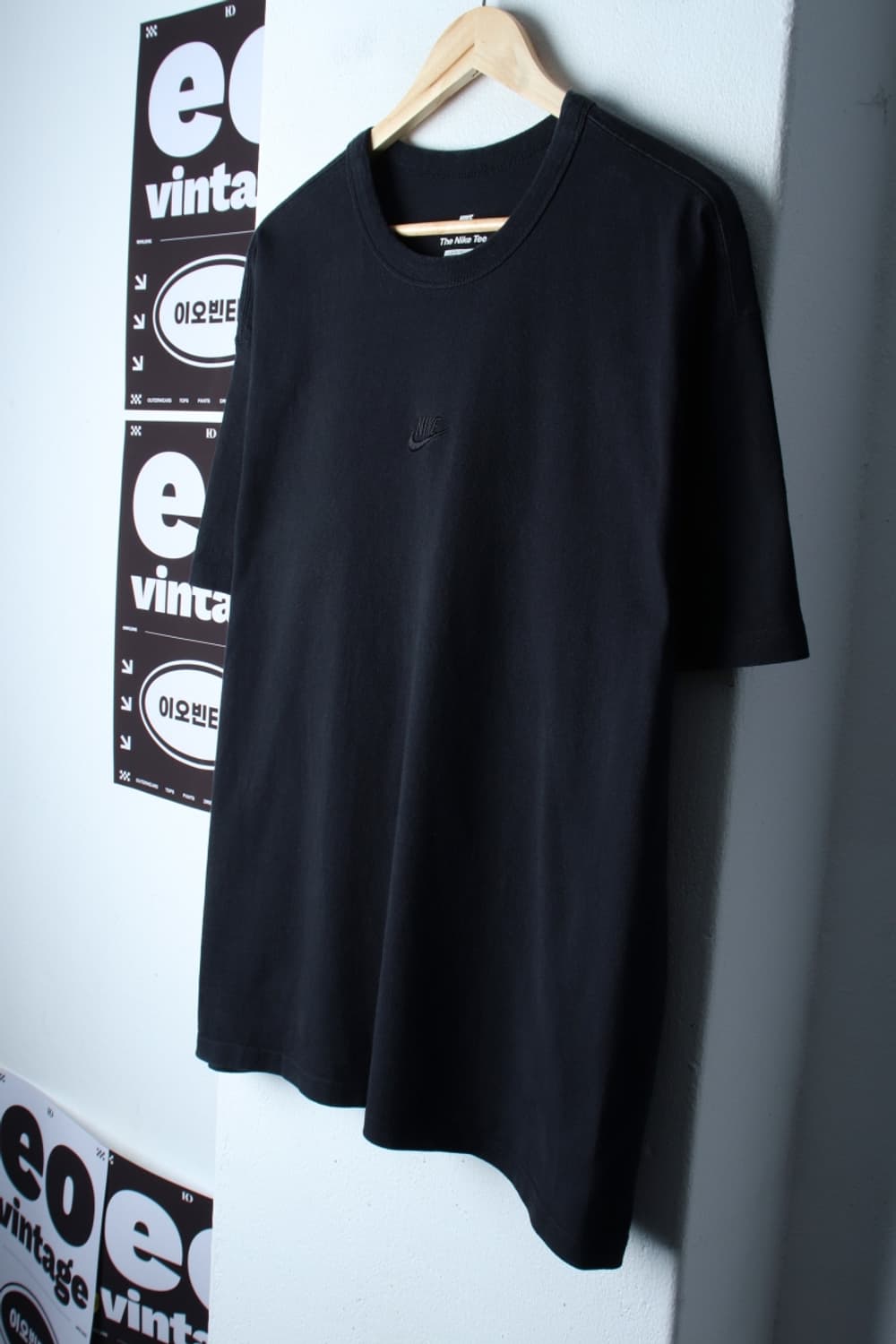 (2XL-3XL) 나이키 반팔 티셔츠 빅사이즈 헤비코튼 블랙-H32155 상품이미지1