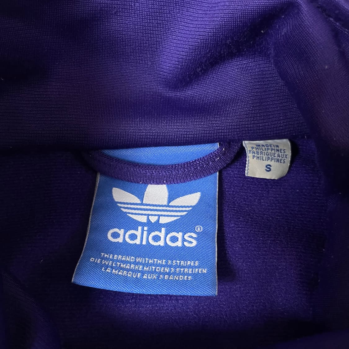 아디다스 퍼플 구 파이어버드 트랙탑 져지 S 상품이미지4