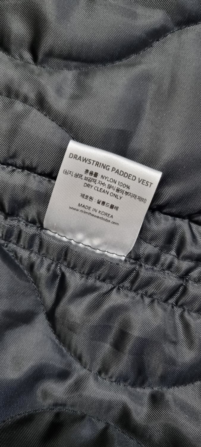 밈더워드로브 드로우스트링 패딩 베스트 Free _ 공용 상품이미지10