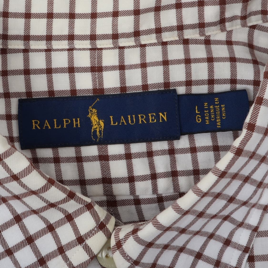 폴로 랄프로렌 브라운 체크 코튼 셔츠 상품이미지8