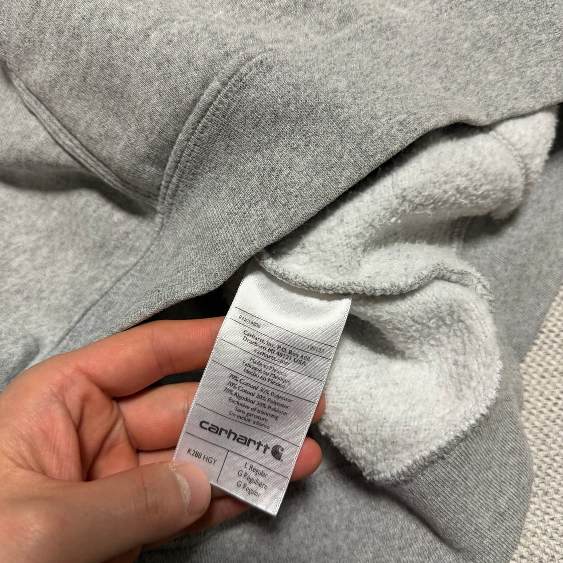 칼하트 오리지널 핏 후드티 상품이미지4