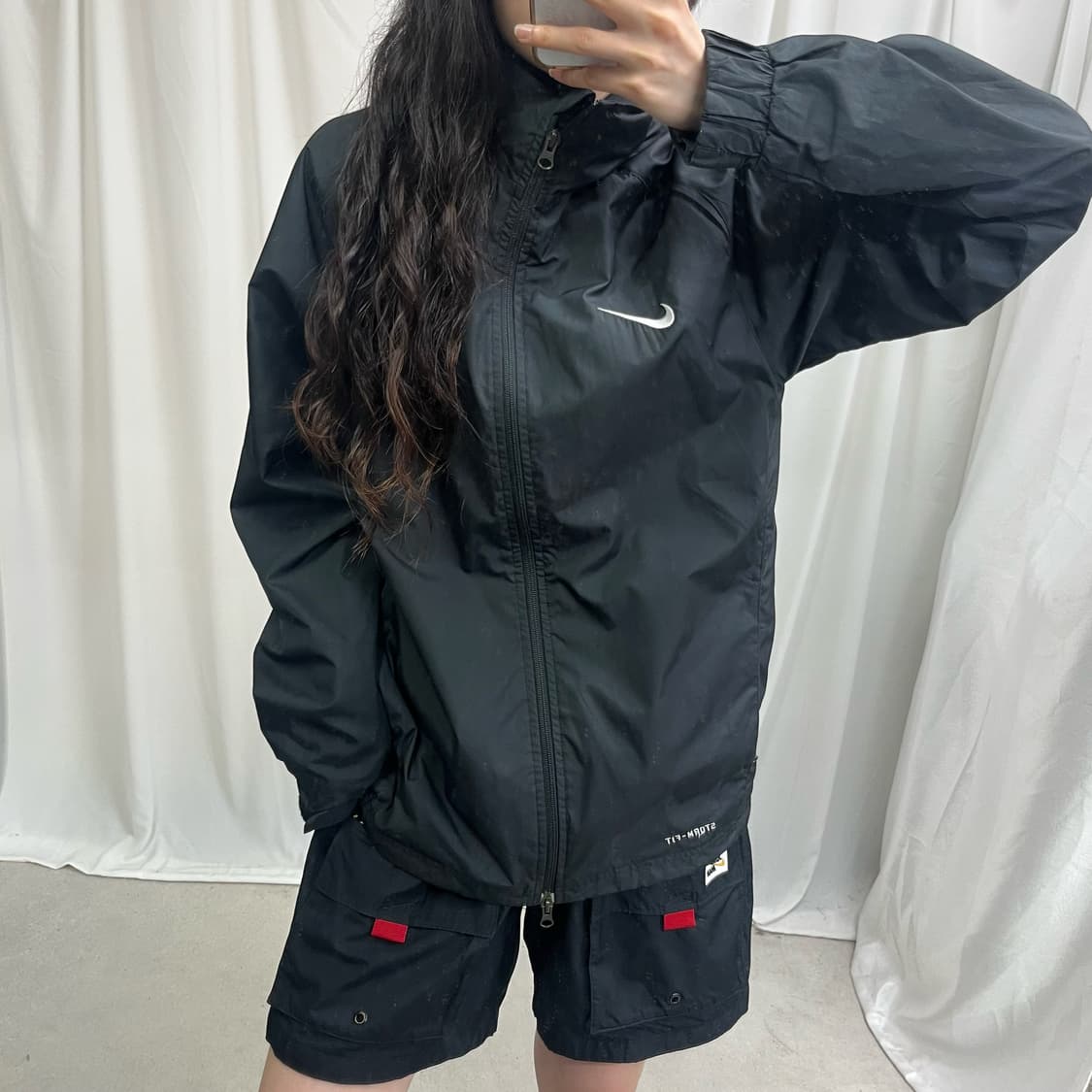 Nike black 2way windbreak jacket 상품이미지3