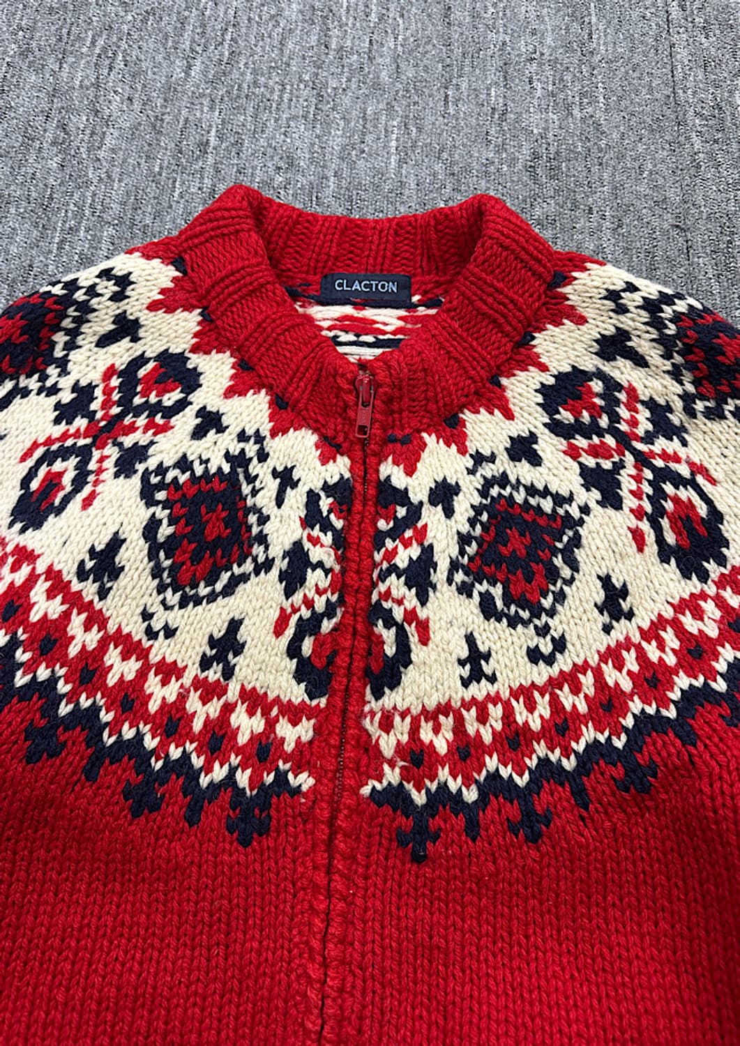 빈티지 니트 집업  상품이미지2