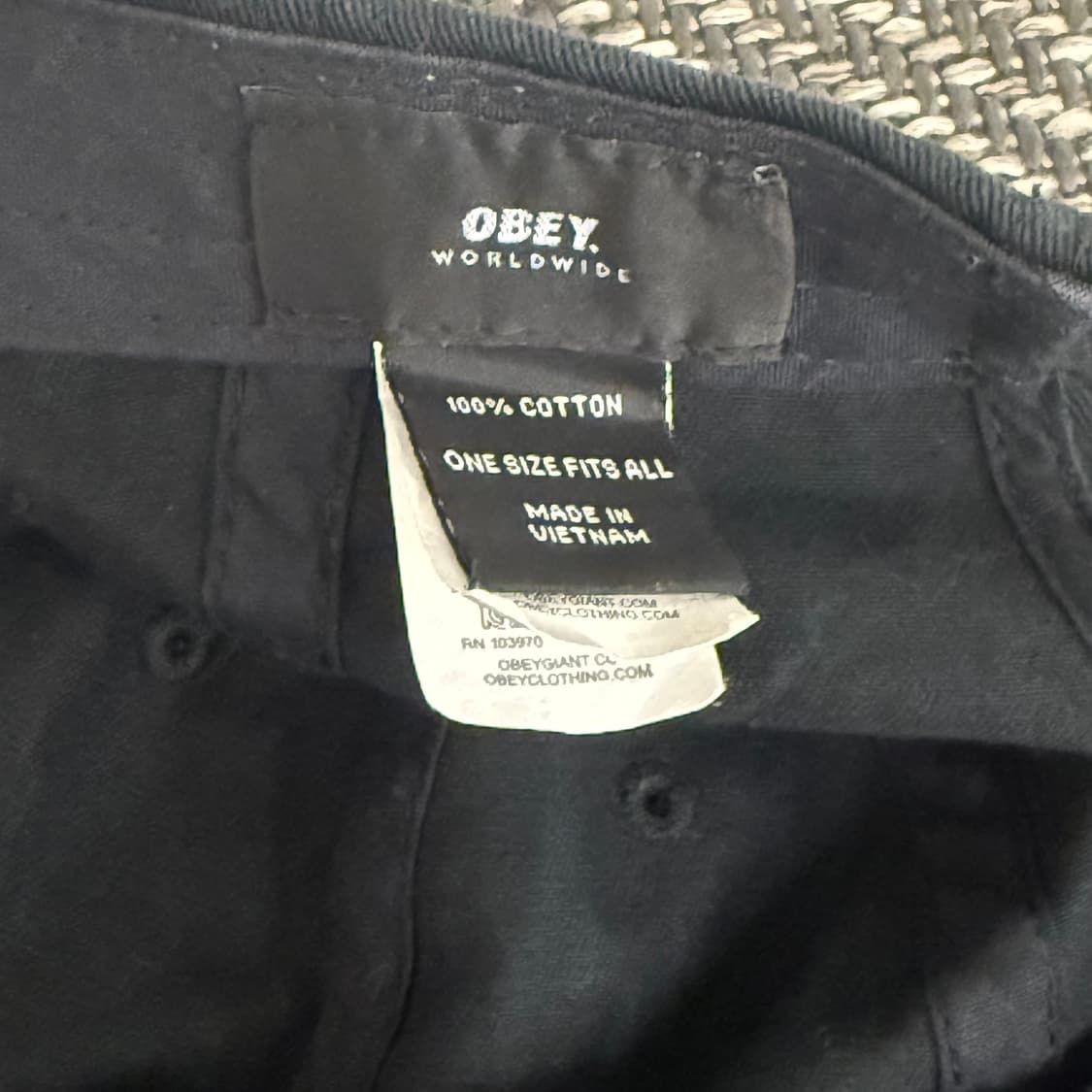 OBEY 오베이 블랙 볼캡 모자 상품이미지3