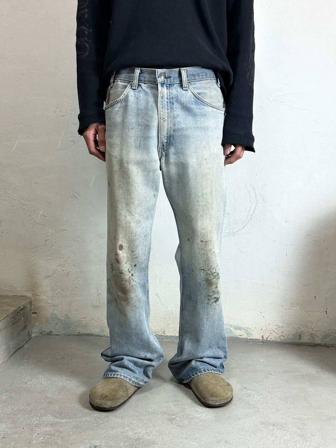 70's USA Made 빈티지 리바이스 646 벨바텀 부츠컷 오렌지탭 상품이미지3