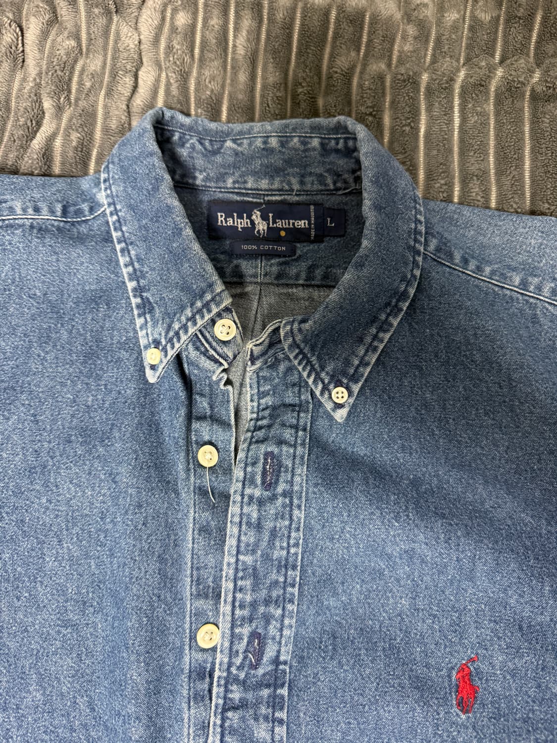 빈티지 폴로 랄프로렌 데님 셔츠 상품이미지3
