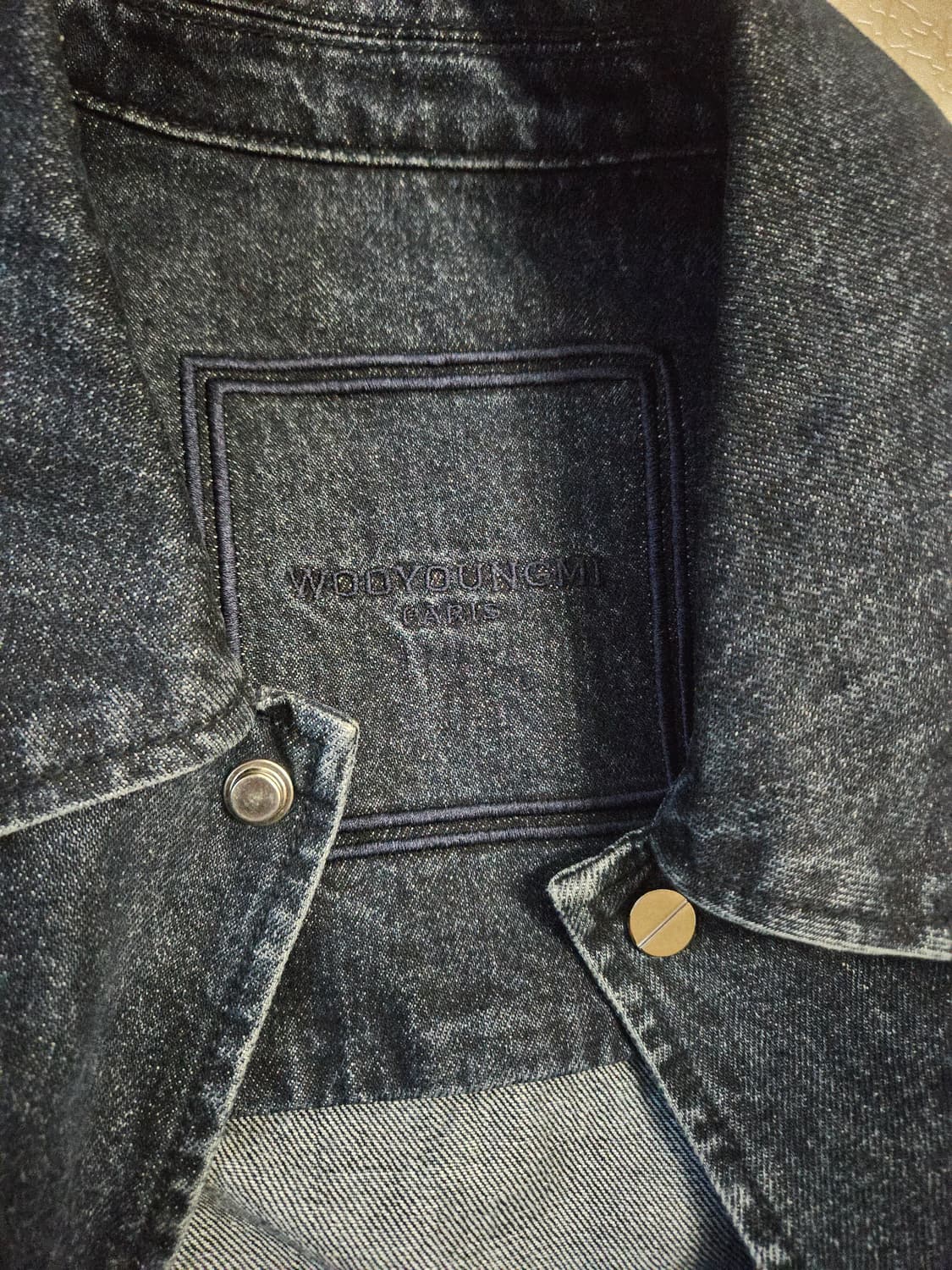 우영미 데님 바시티자켓 상품이미지3