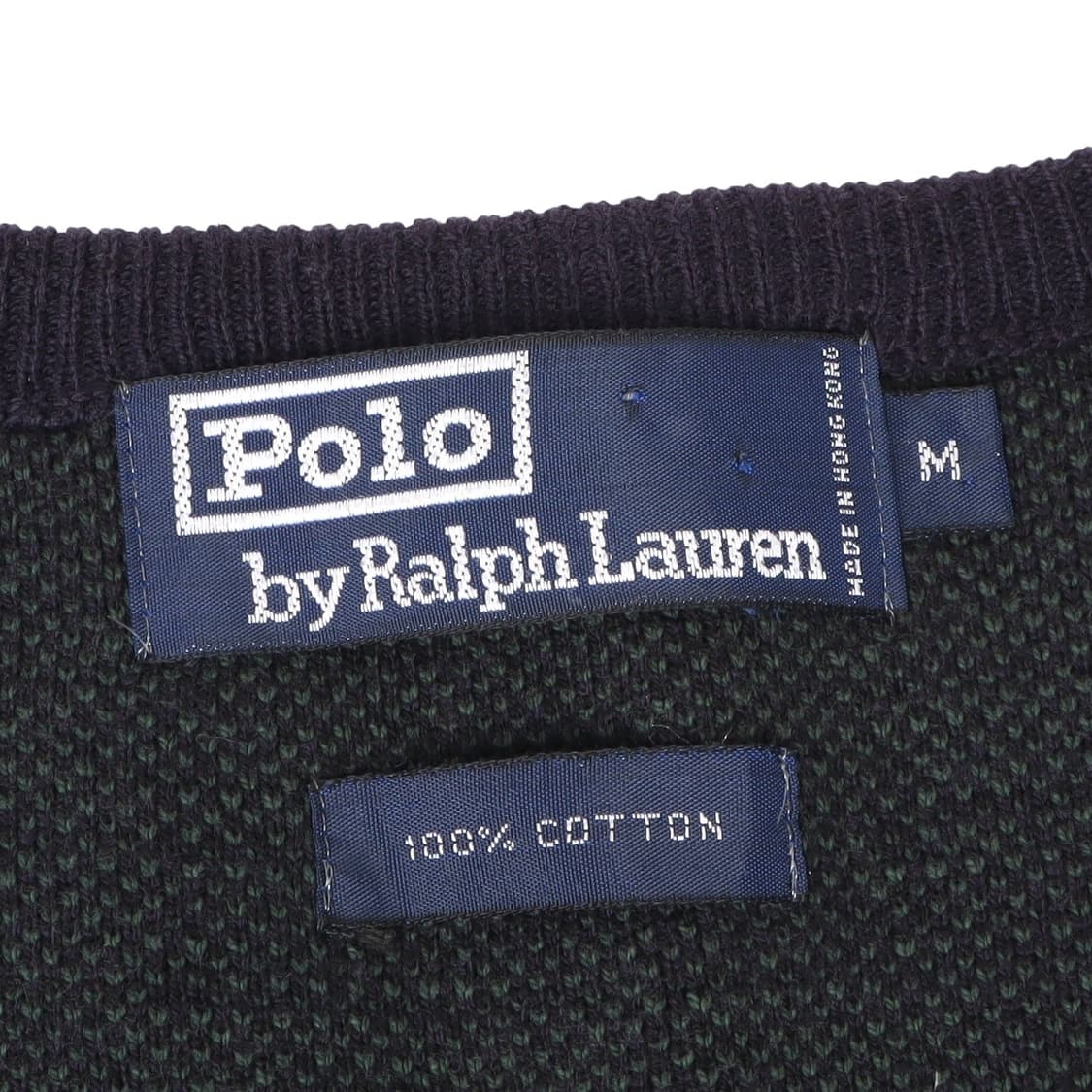 90s 폴로 랄프로렌 그린 타탄체크 니트 베스트 상품이미지8