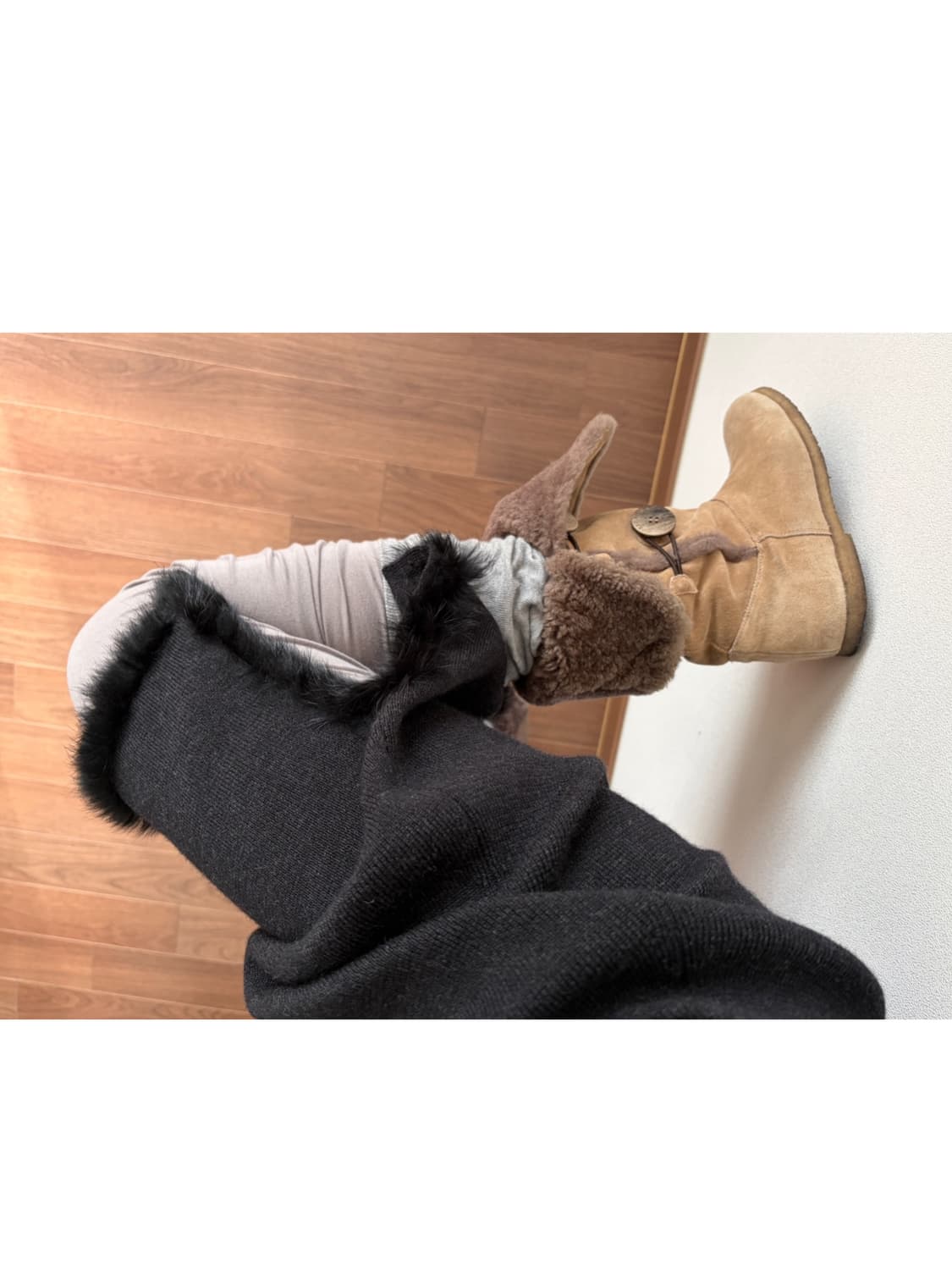 fur knit skirt 상품이미지1