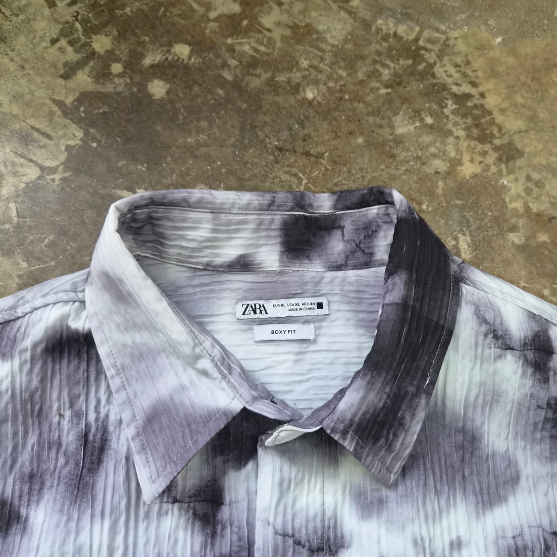 XL) ZARA 자라 루즈핏 반팔셔츠 남방 상품이미지4