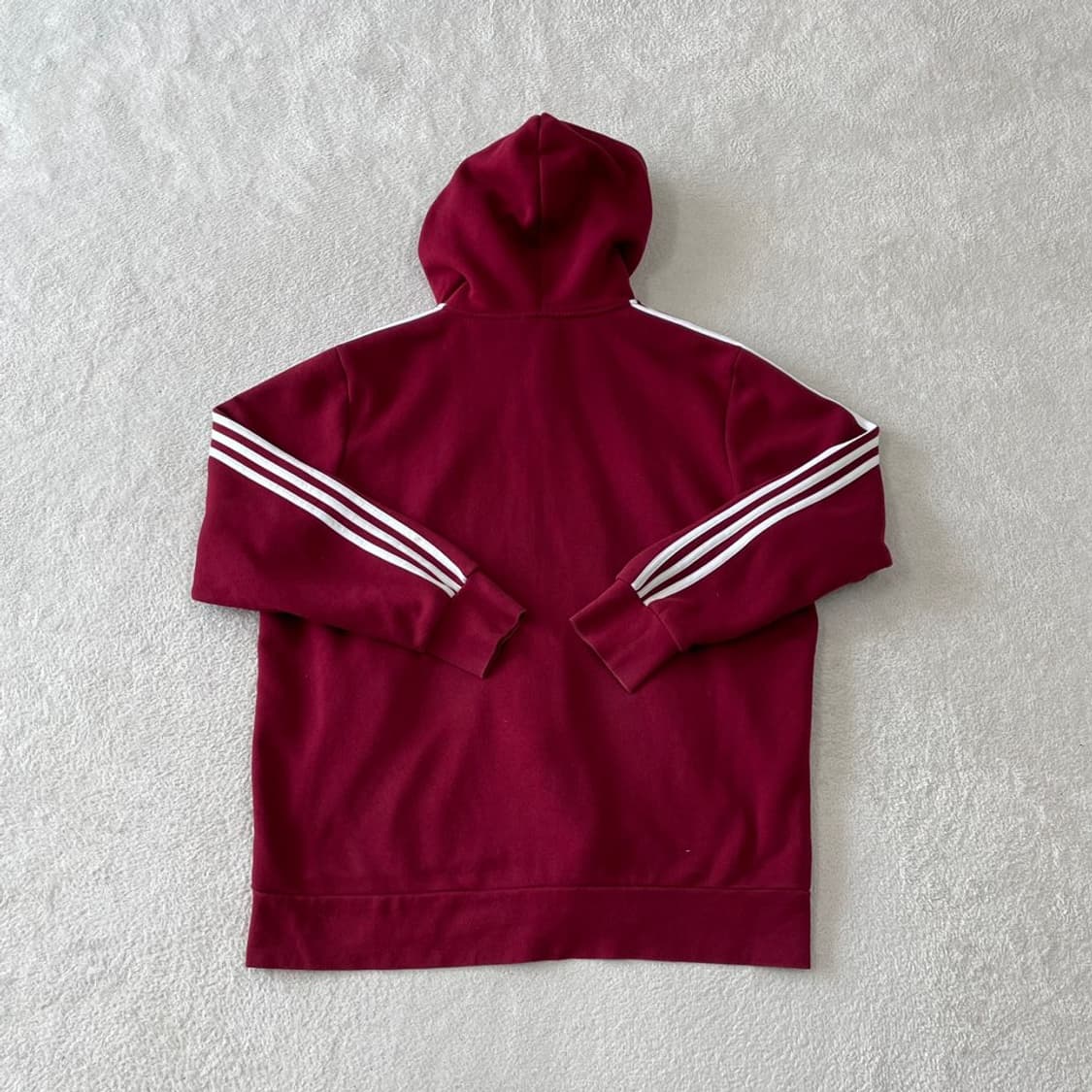 XXL 아디다스 버건디 후드집업 자켓 삼선 110 상품이미지9