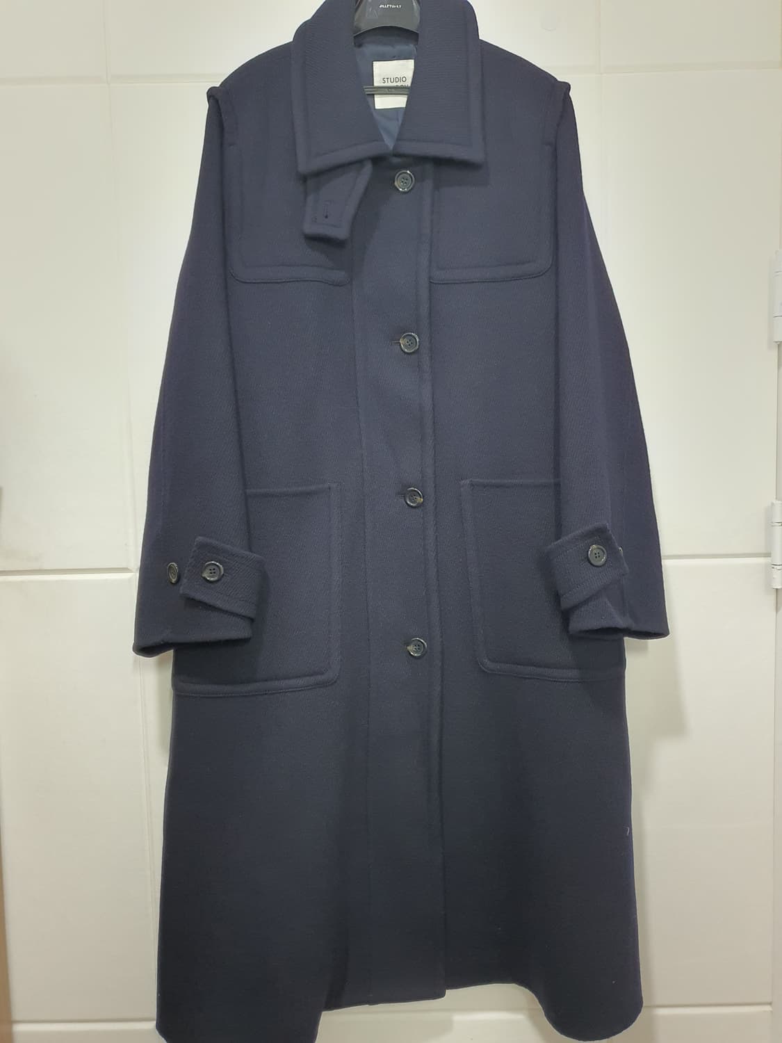 스튜디오톰보이 A라인 오버핏 트윌 코트 사이즈 F 상품이미지5