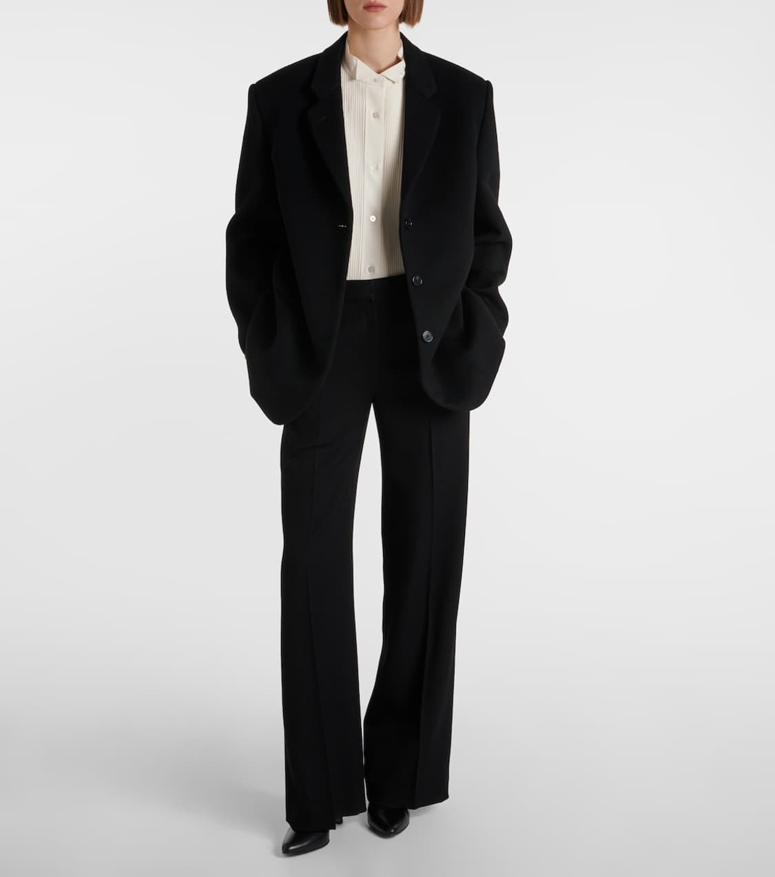 더 로우 FW24 네이비 울 Encore 팬츠 상품이미지6