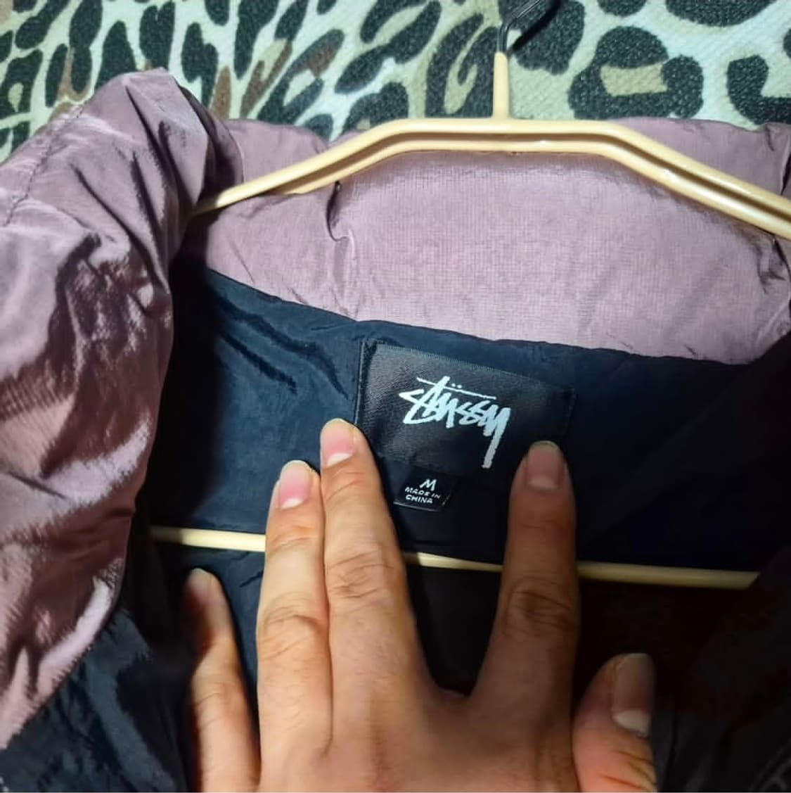 스투시 22F/W 립스탑 푸퍼 패딩 로즈 M 정품 상품이미지3