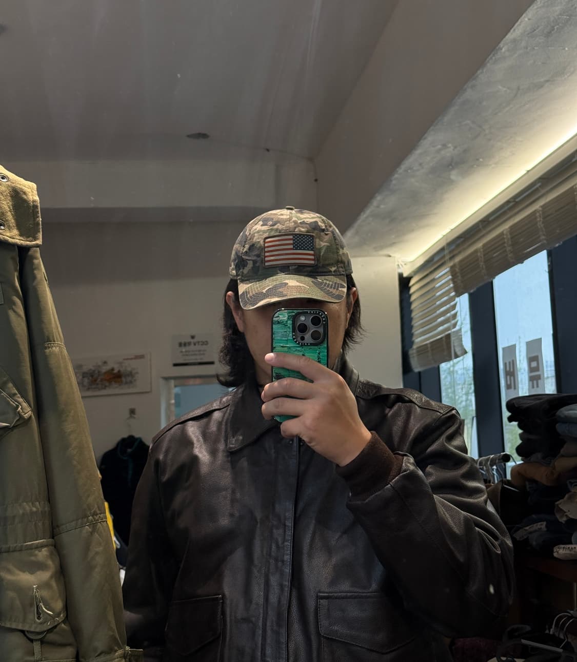 립스탑 카모 성조기 볼캡 os 상품이미지7