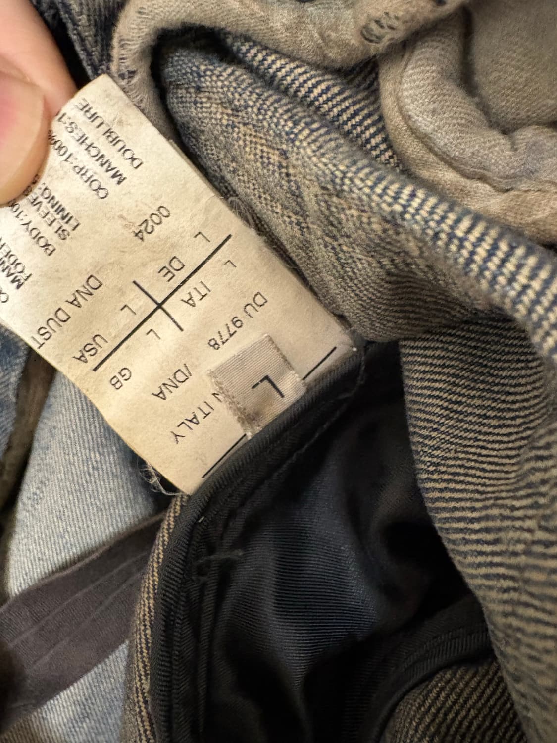 릭오웬스 오일 워싱 데님 상품이미지3