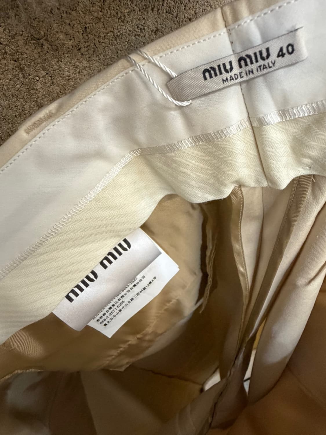 미우 미우 코튼 팬츠 상품이미지4