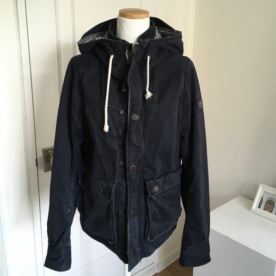 아베크롬비 빈티지 후드 자켓 네이비 상품이미지2