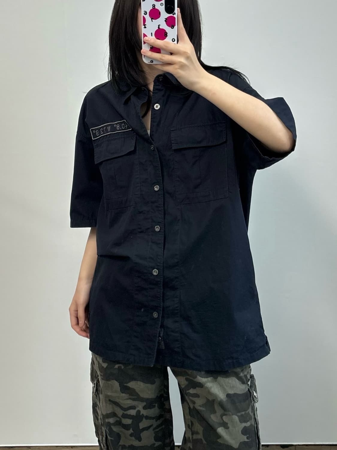 버커루 스컬 워크 반팔 셔츠 상품이미지1