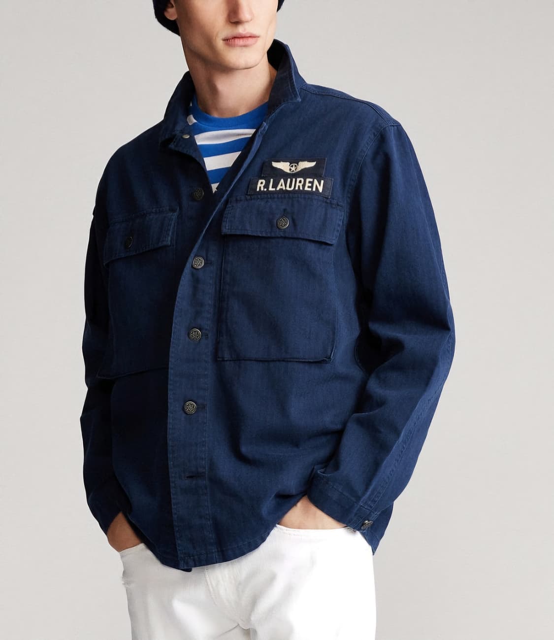 폴로 hbt 13스타 헤링본 코튼 자켓 m (100-105) 상품이미지1