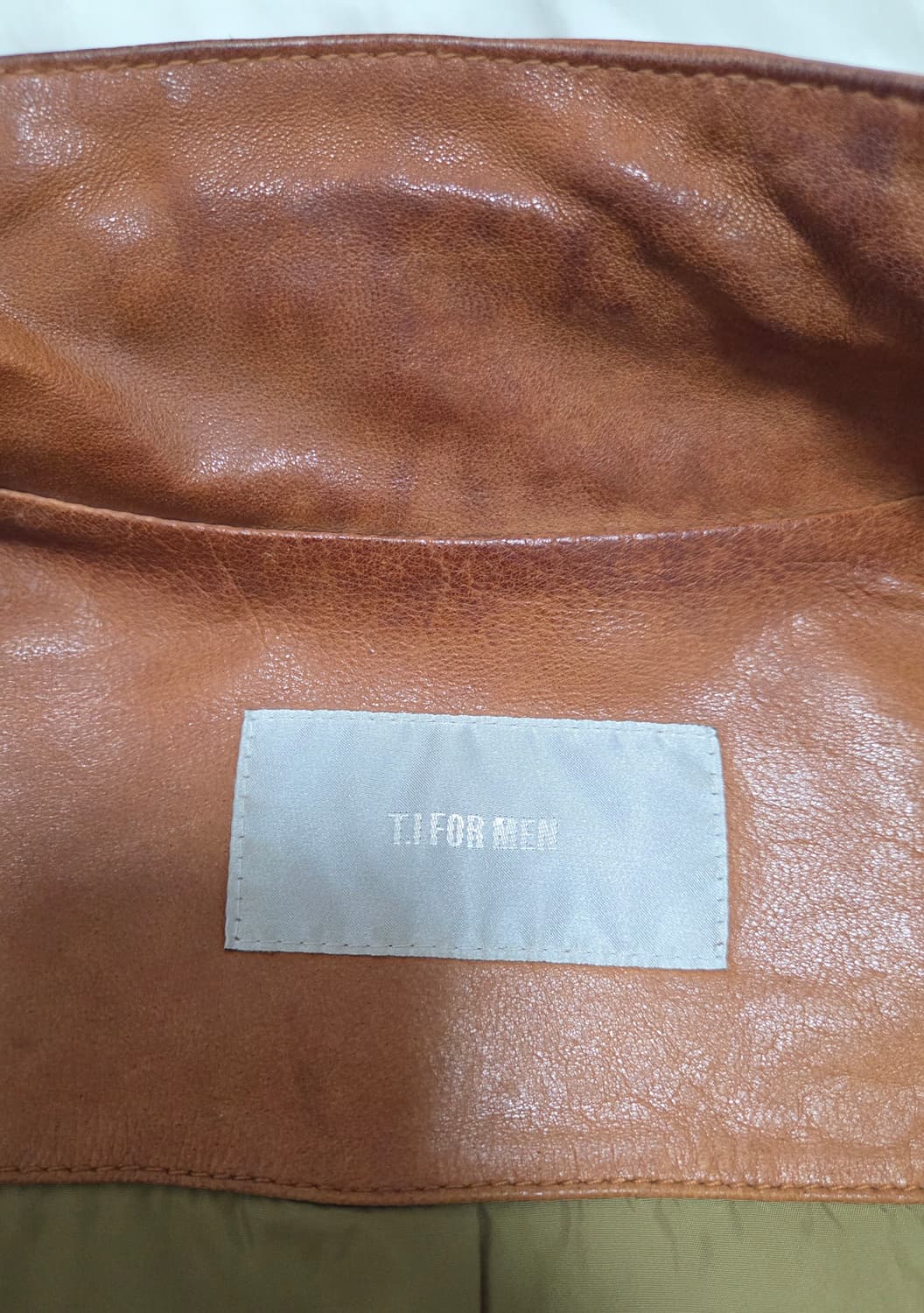 티아이포맨 카멜 양가죽 자켓 상품이미지7