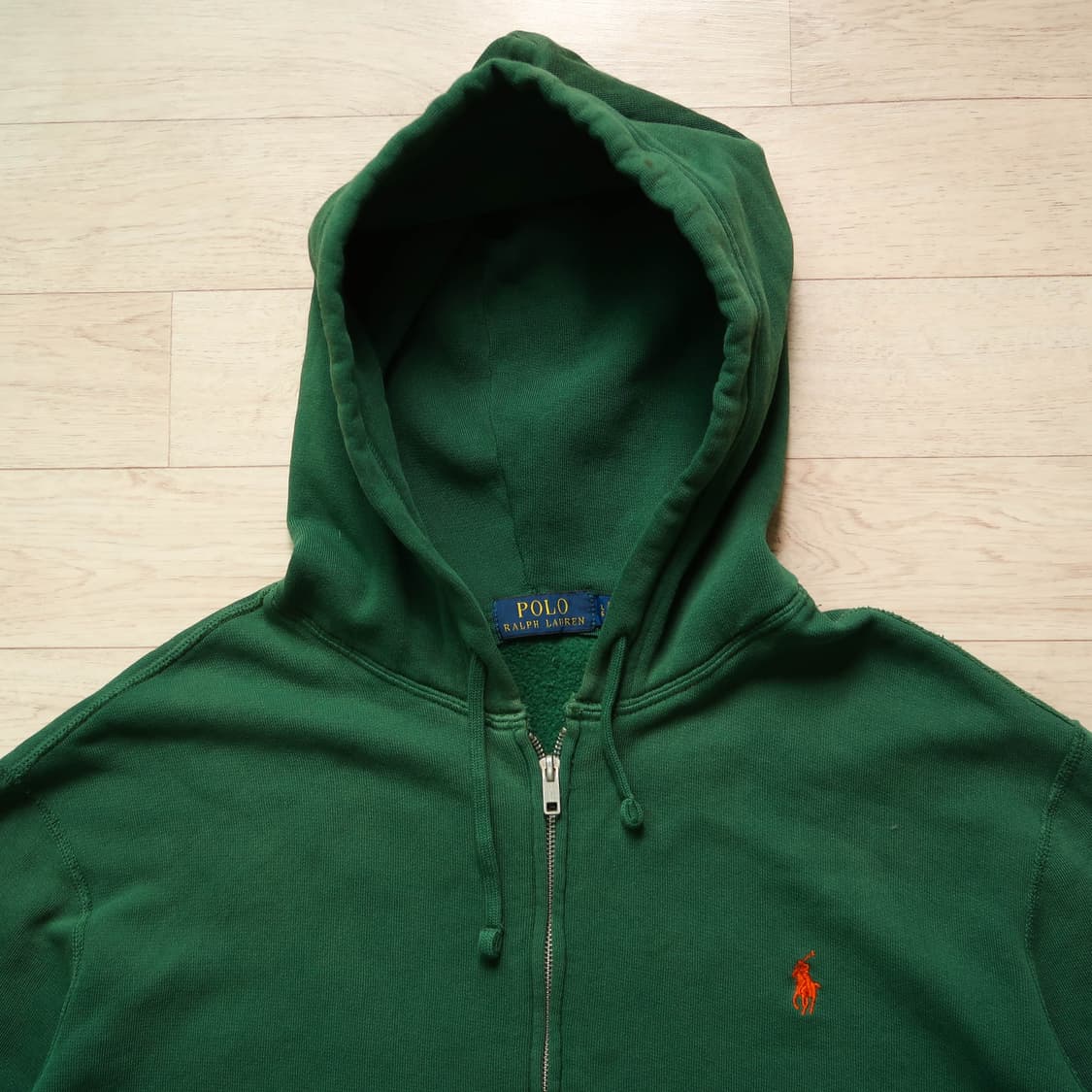 폴로 랄프로렌 그린 후드 집업 상품이미지2
