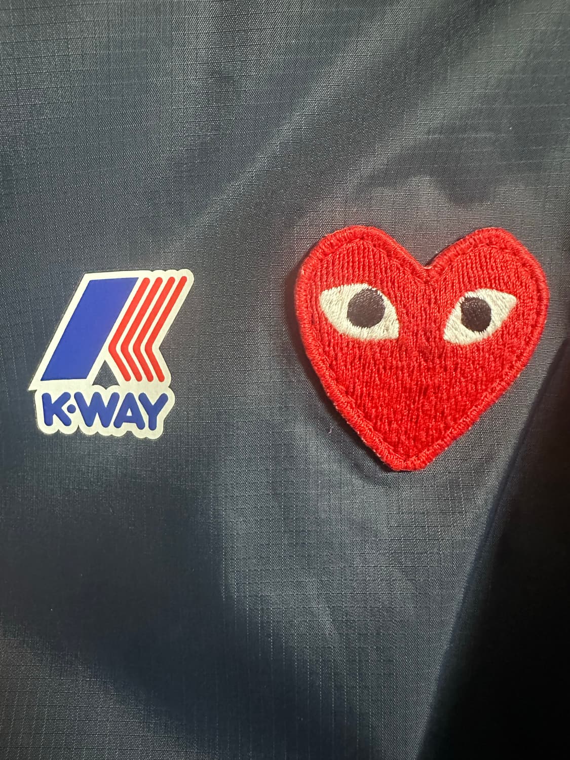 꼼데가르송 X 까웨 풀 집 자켓 네이비 L 상품이미지2