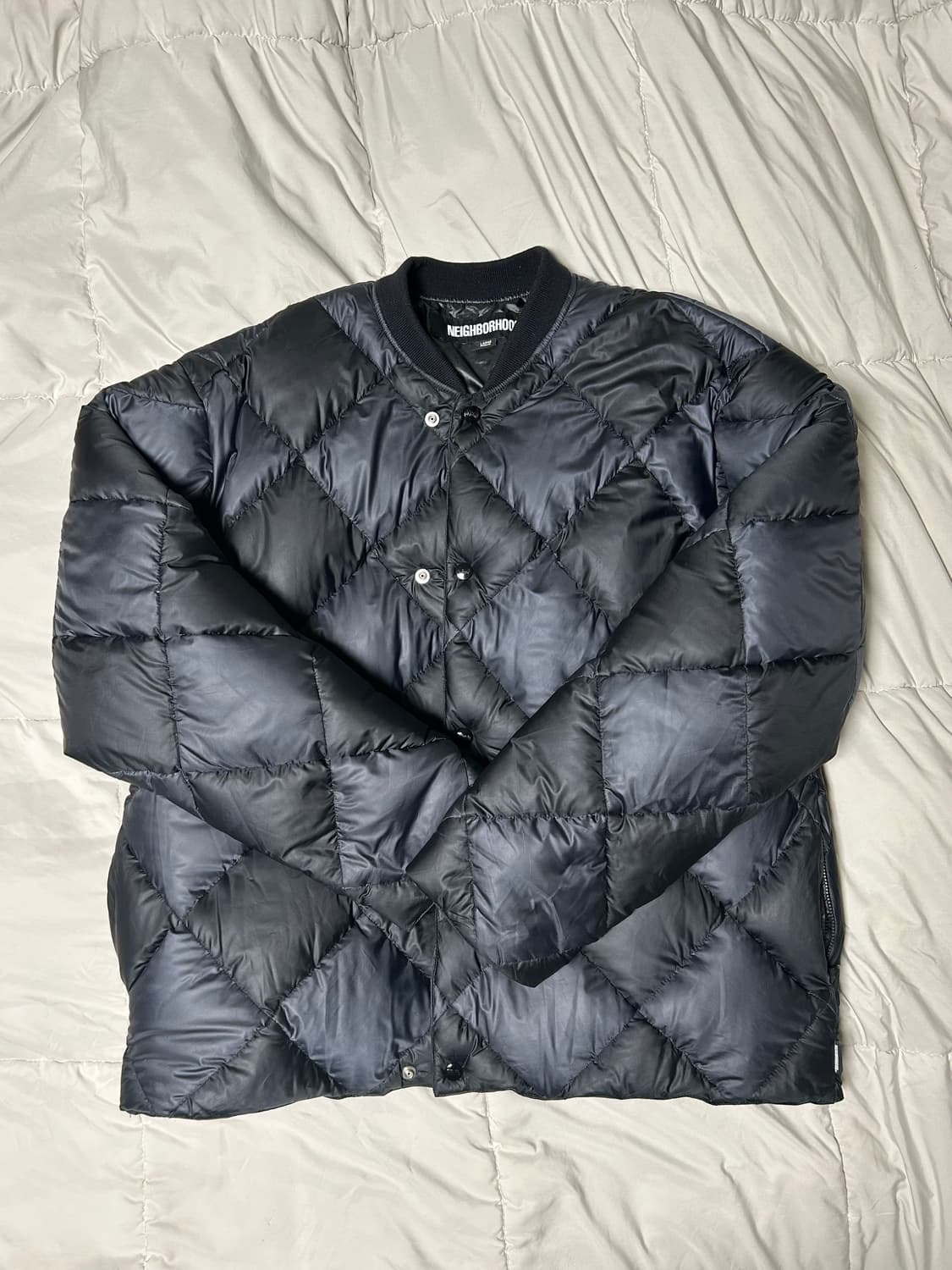 네이버후드 체커패딩 23fw 상품이미지2