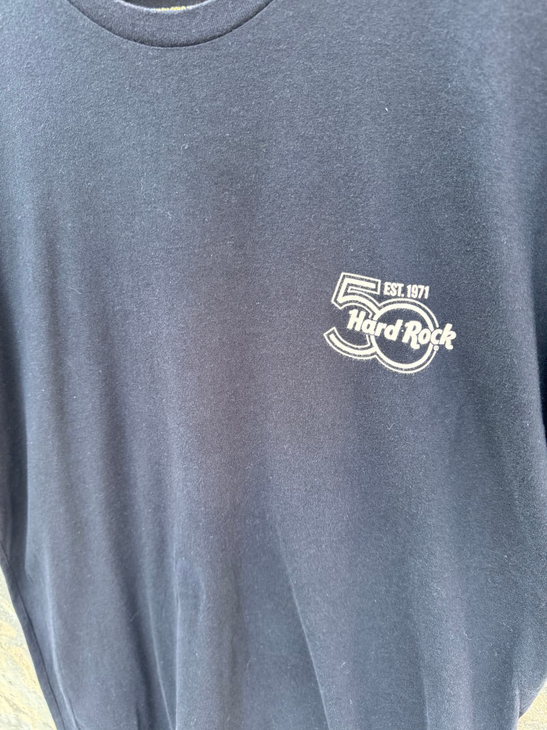 하드락카페 빈티지 신시내티 50주년 프린팅 반팔 티셔츠 블랙 xl 상품이미지3