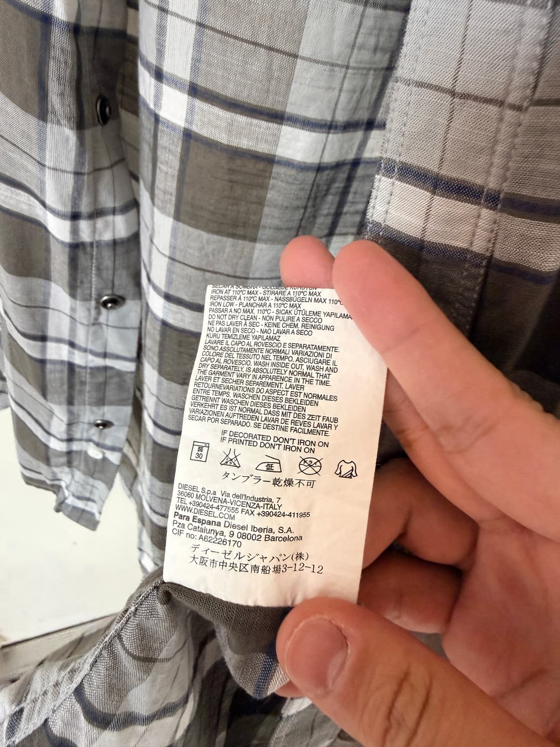 디젤 웨스턴 셔츠 상품이미지7