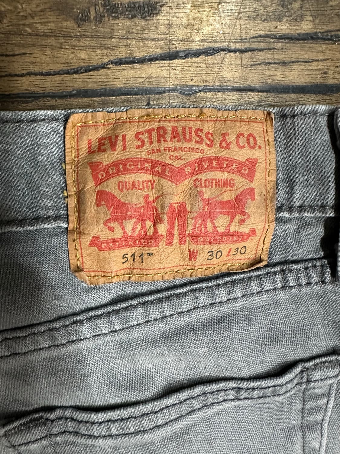 리바이스(LEVIS) 511 그레이 워시 슬림핏 데님팬츠 W30 스판 상품이미지8