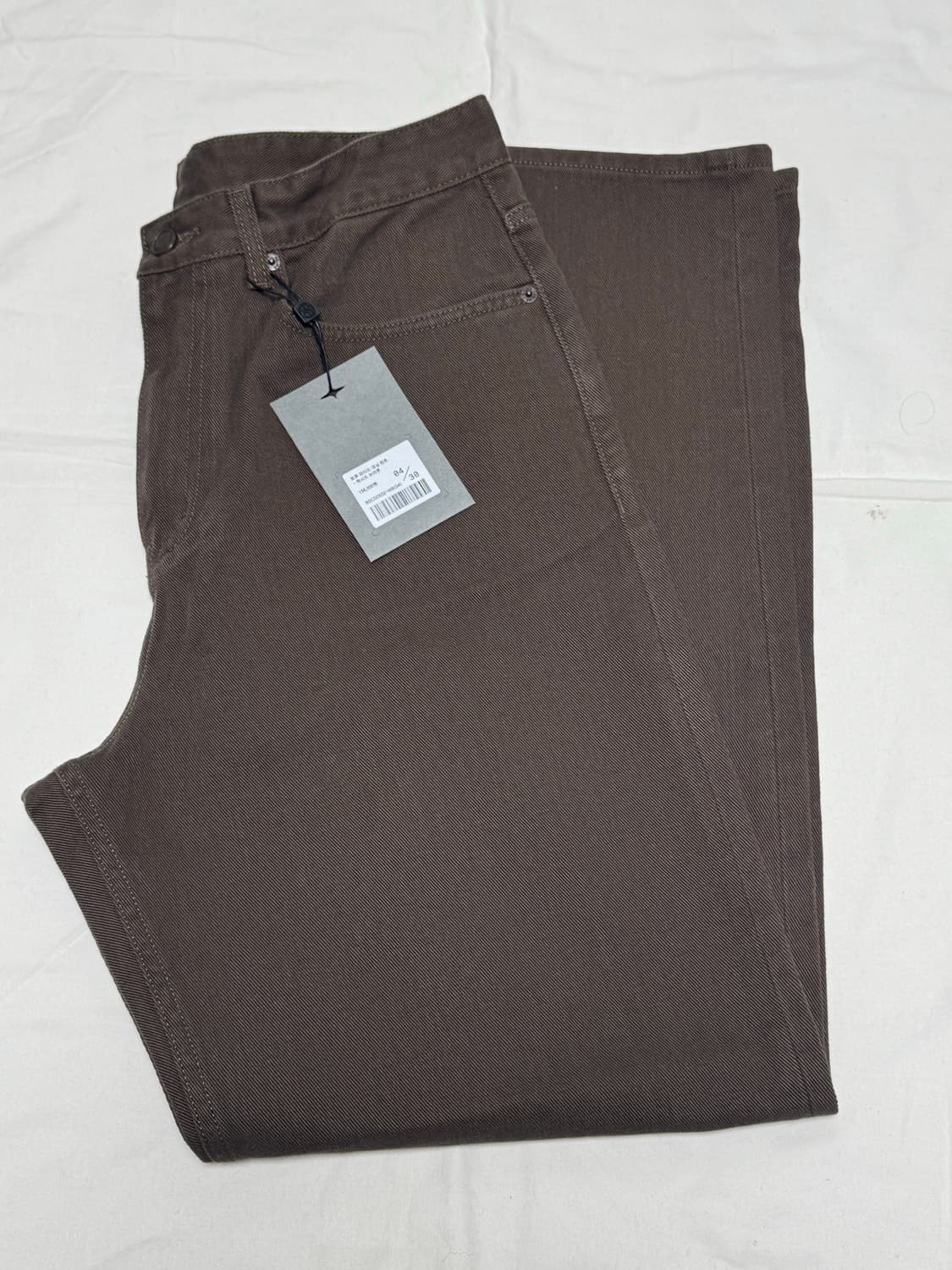 벨리에 / 트루 와이드 데님팬츠 (워시드 브라운) / 30 상품이미지2