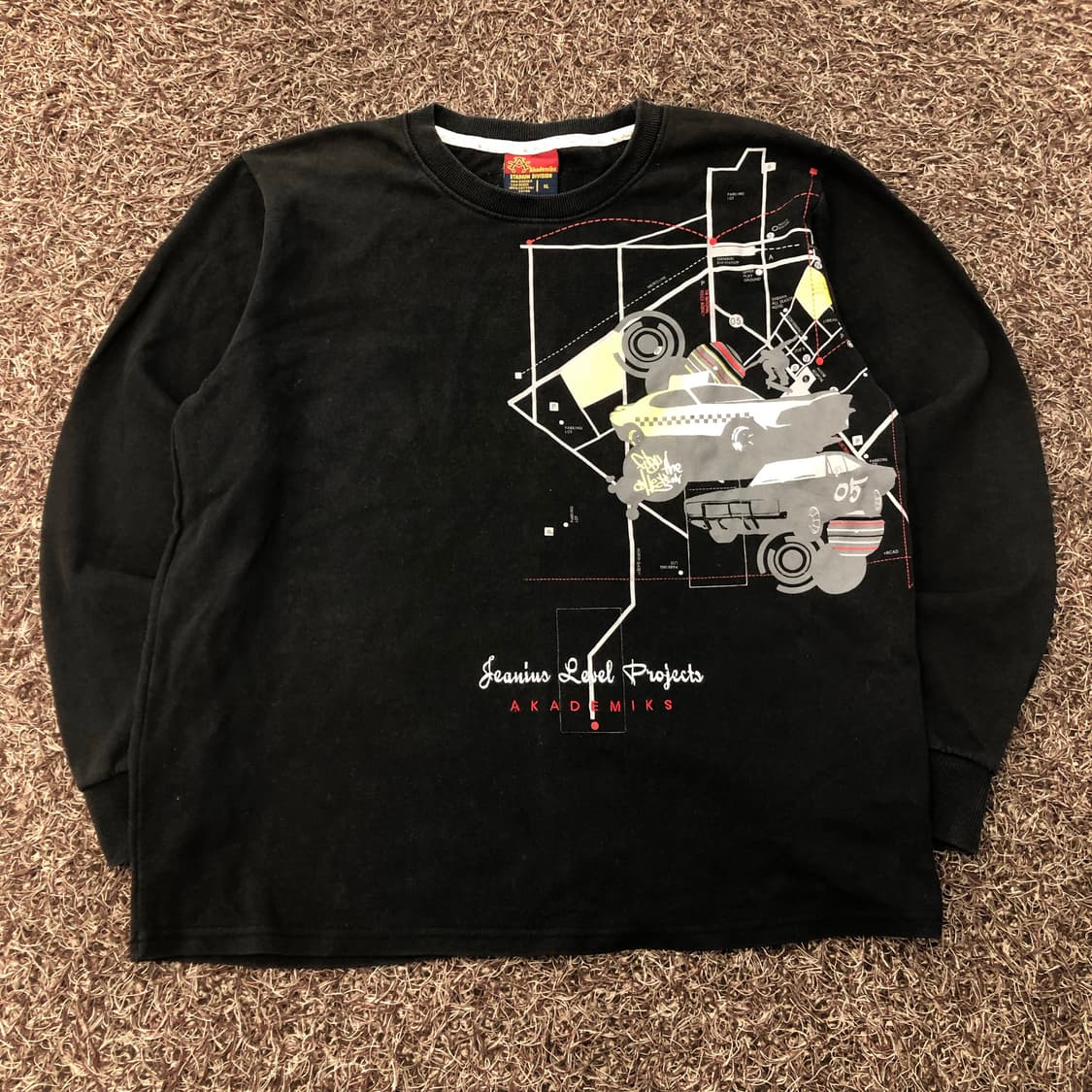 아카데믹스 올드스쿨 롱슬리브 긴팔 티셔츠 상품이미지1