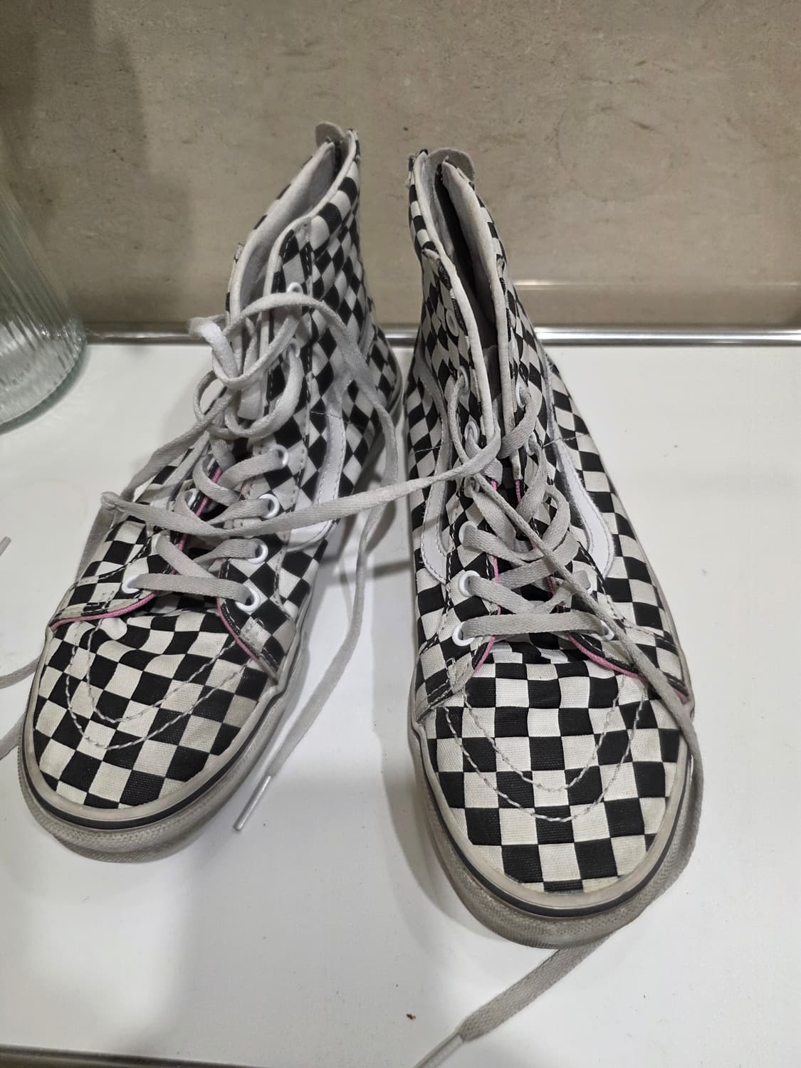 반스 스케이트 하이 블랙/화이트 235mm 상품이미지1