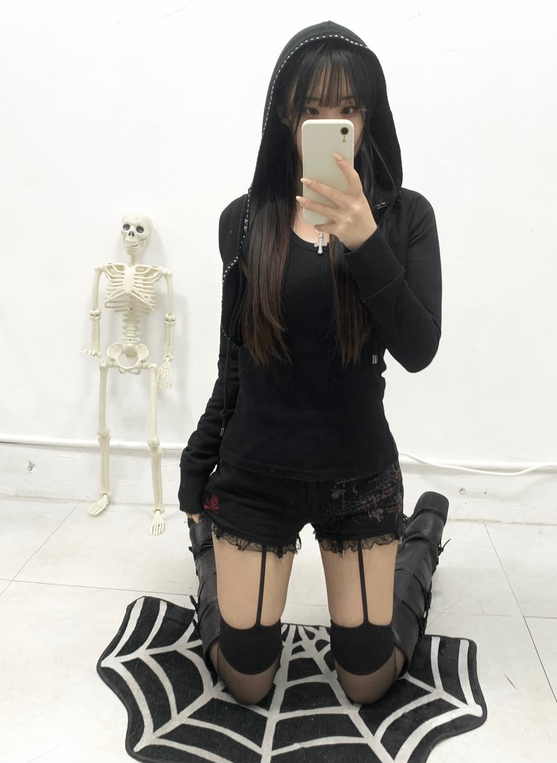 [ANGEL NAP] 펑크 스터드 볼레로 가디건 상품이미지2