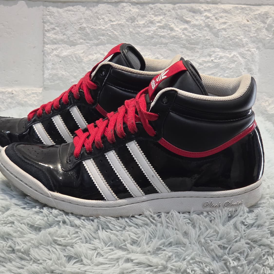 1a-28:아디다스 슬릭 시리즈 하이 블랙 레드 250mm 상품이미지2