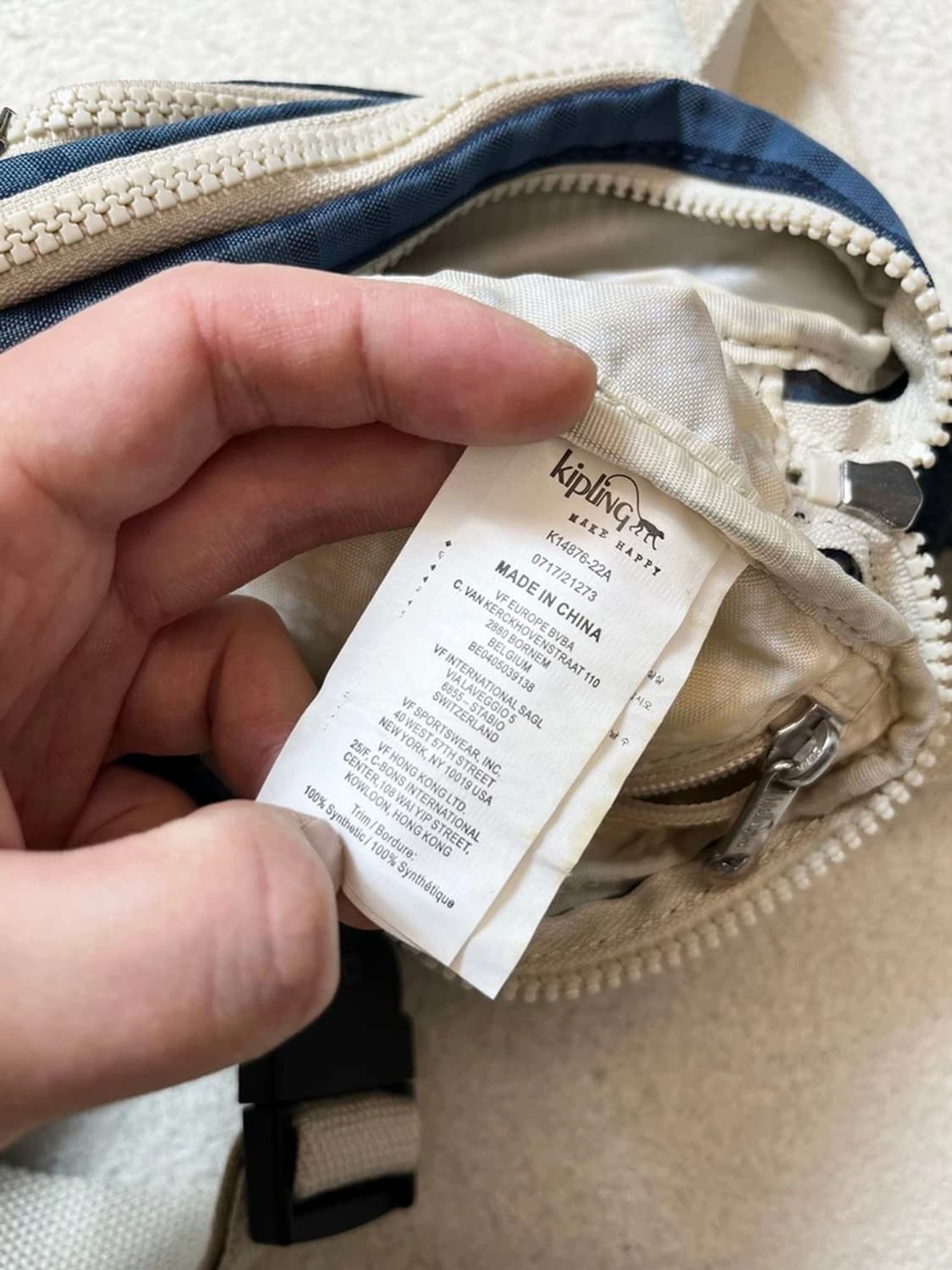 키플링 00's Y2K 체크 고릴라 미니 크로스백 A1751 상품이미지9