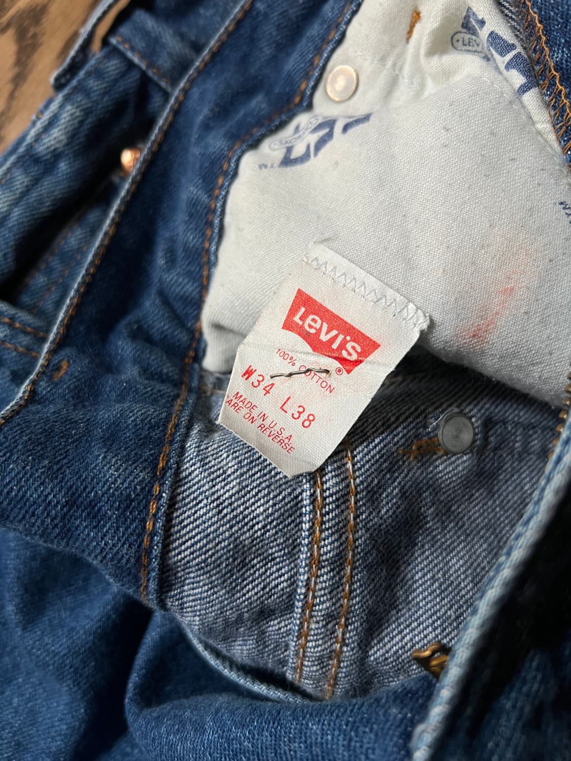 [34]90's 리바이스 USA 557 for Cowboys 스트레이트진 상품이미지4