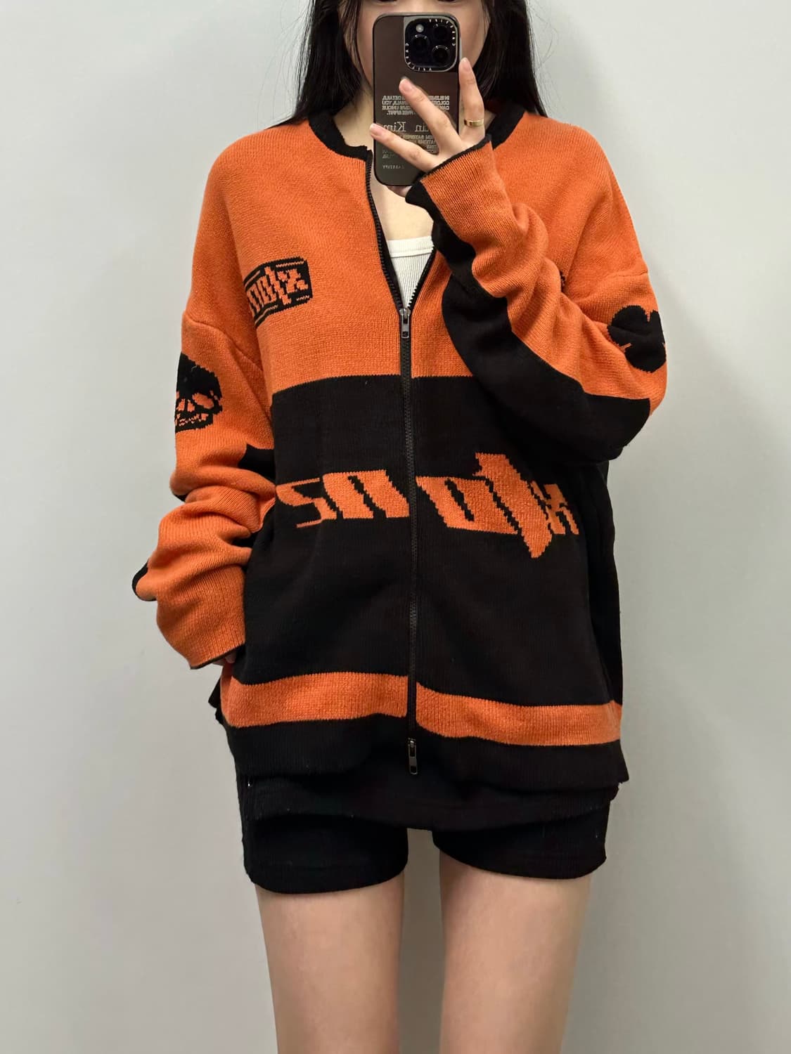 엑스톤즈 스포티 가디건 니트 집업 상품이미지1