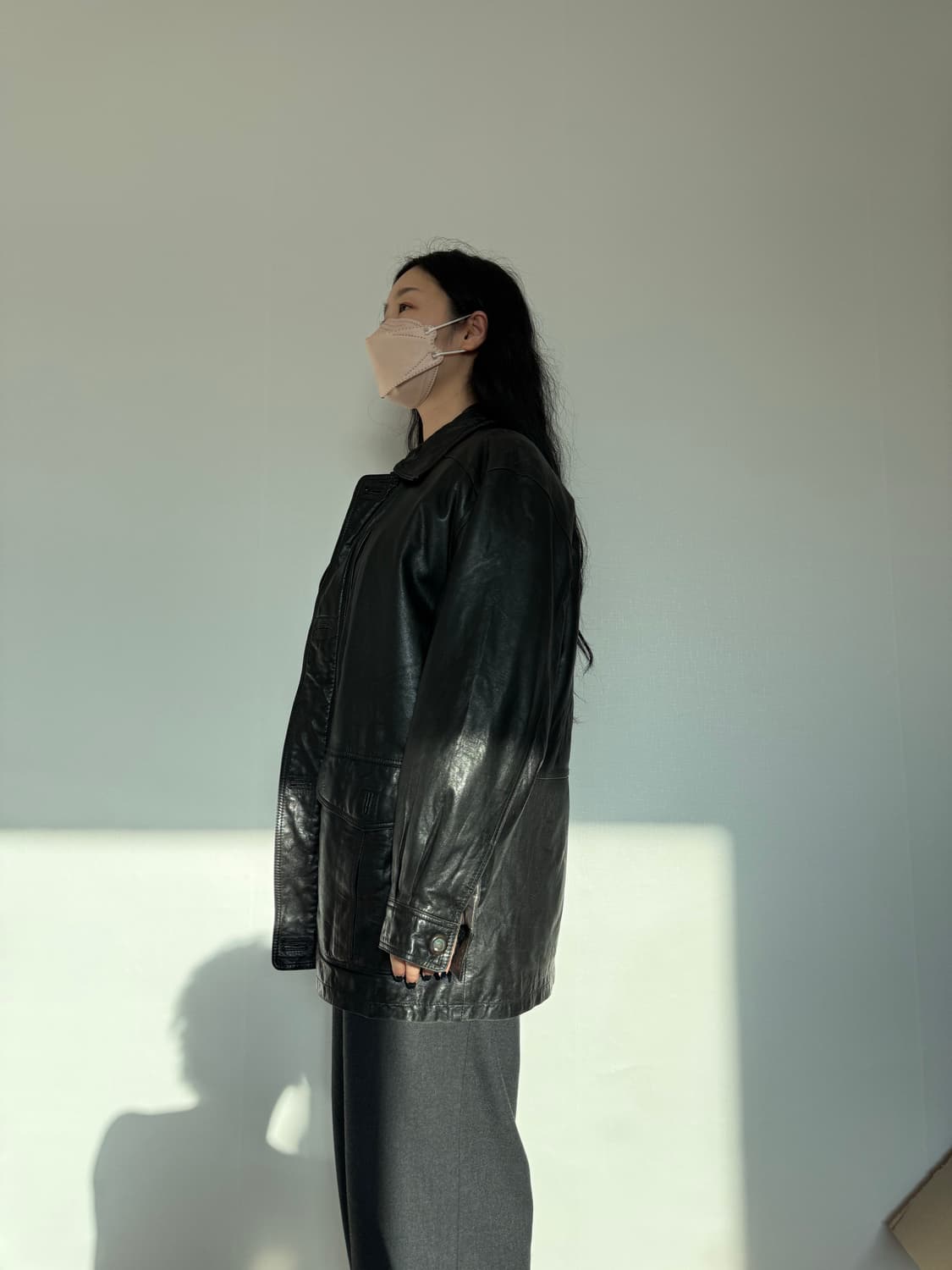 생로랑 YSL 블랙 가죽 자켓 95 상품이미지2