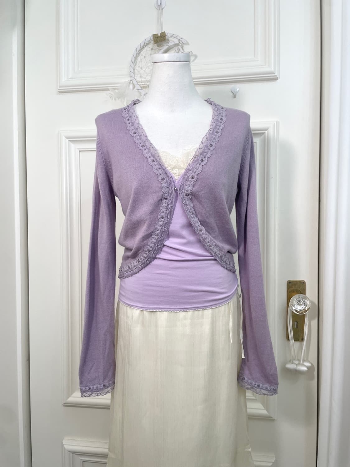 lavender beads point fairy cardigan 상품이미지1