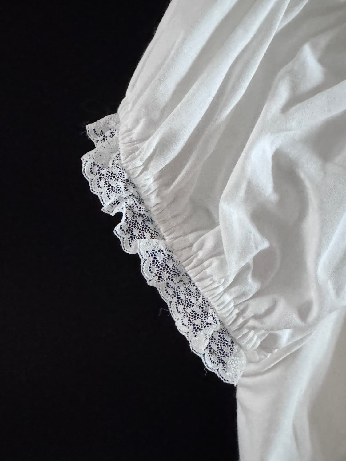 프레클 lace trim crop blouse 판매합니다  상품이미지5