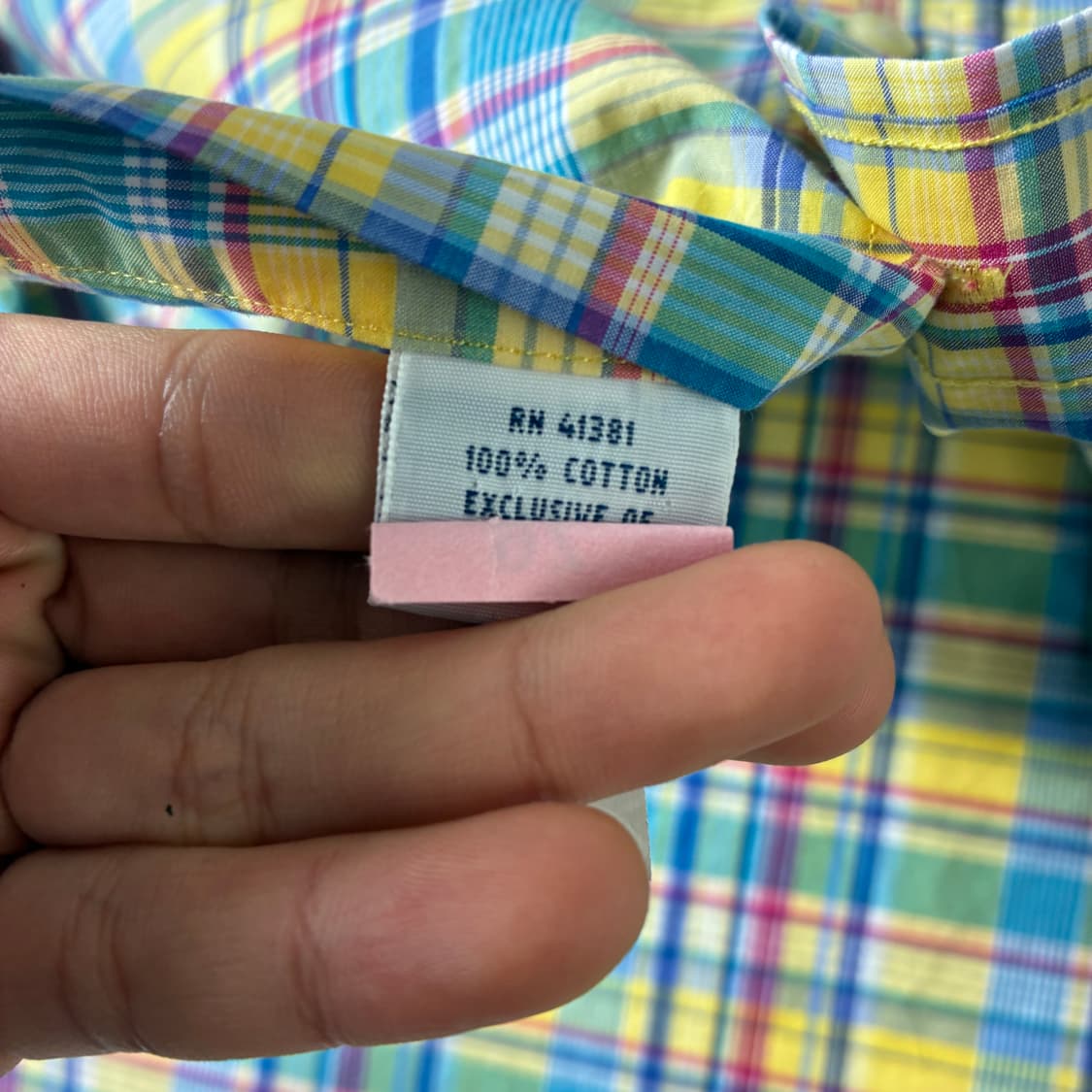 Polo  폴로 랄프로렌 자수 코튼 옐로우 체크셔츠  상품이미지5