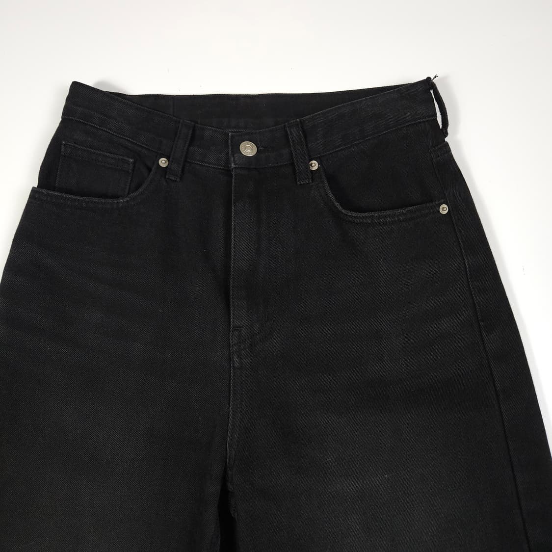 인스턴트펑크 흑청 와이드 데님팬츠  상품이미지2