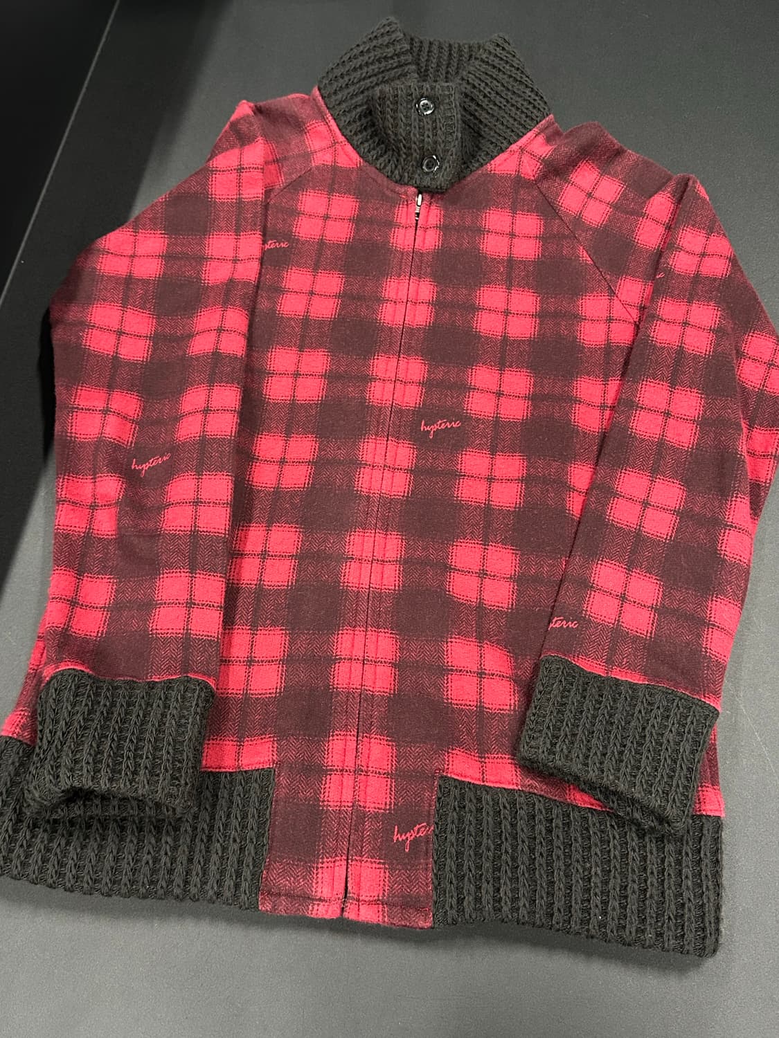 히스테릭 글래머 체크 로고 집업 상품이미지3