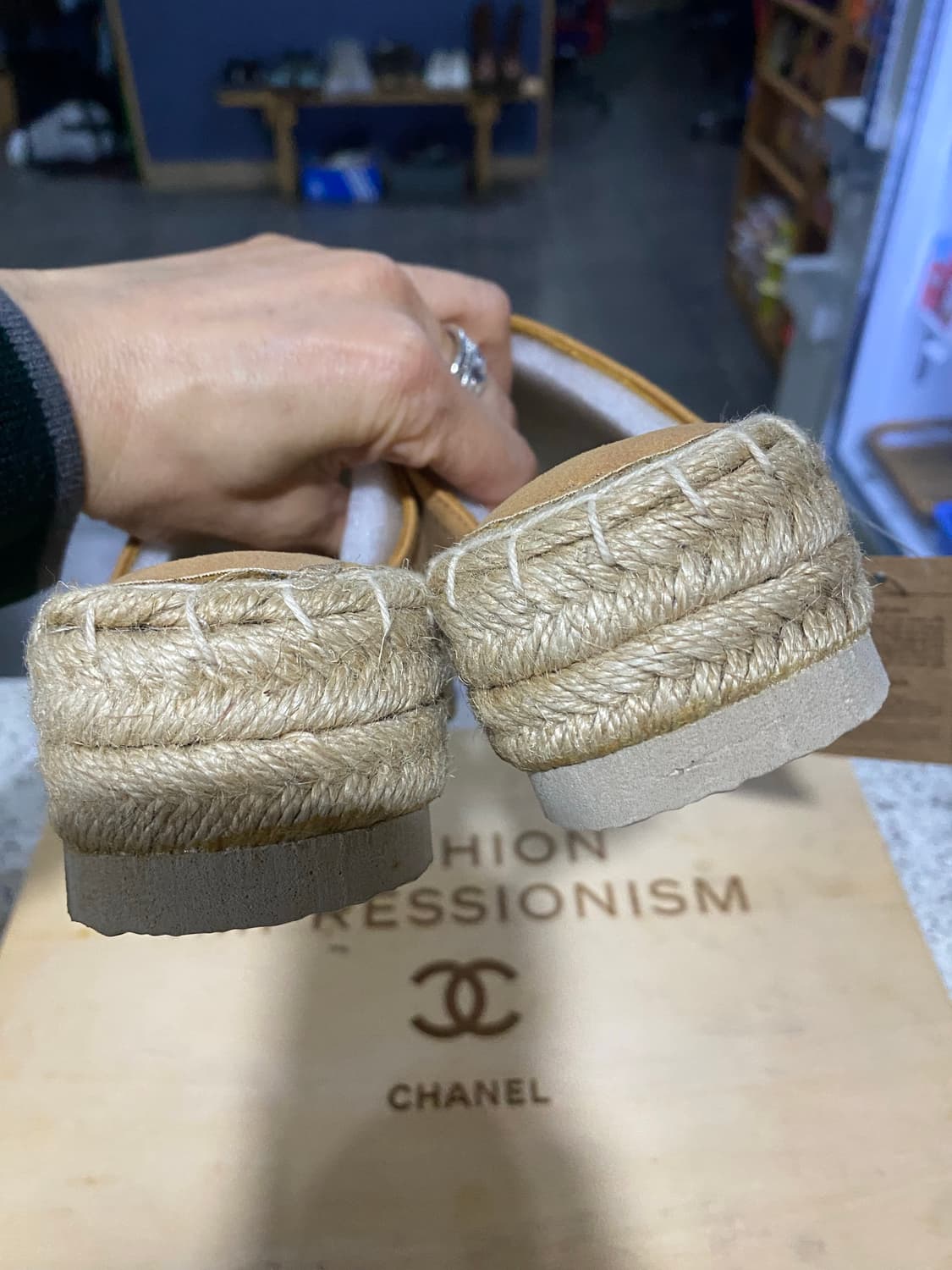 슈펜 에스파듀 샌들 230 카멜 새상품 상품이미지6